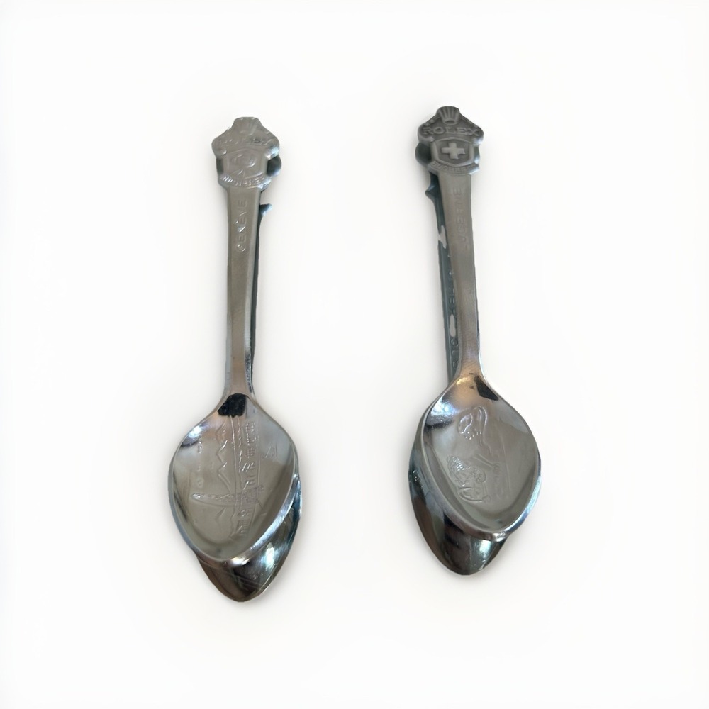 Rolex Bucherer of‎ Lucerne Switzerland CB Souvenir Collector Spoons Vintage